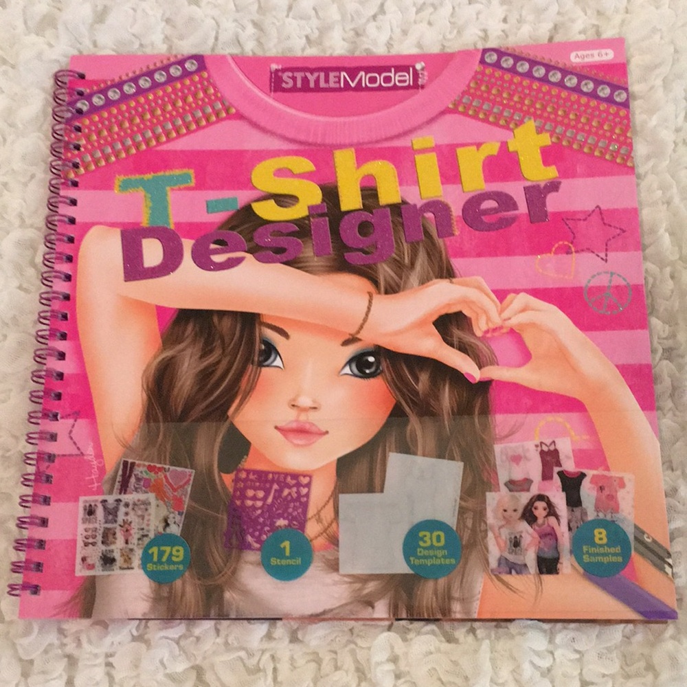 T-Shirt Designer Book Stickers & Stencil